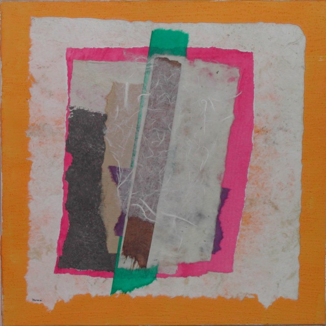 30 x 30 cm - Collage sur toile.