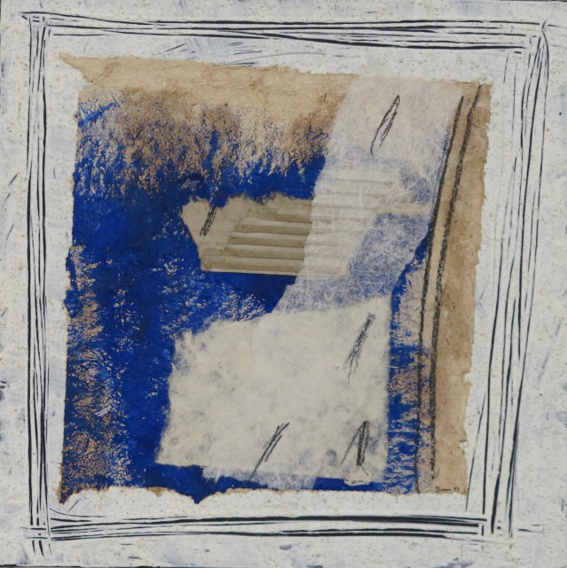 30 x 30 cm - Collage sur toile.