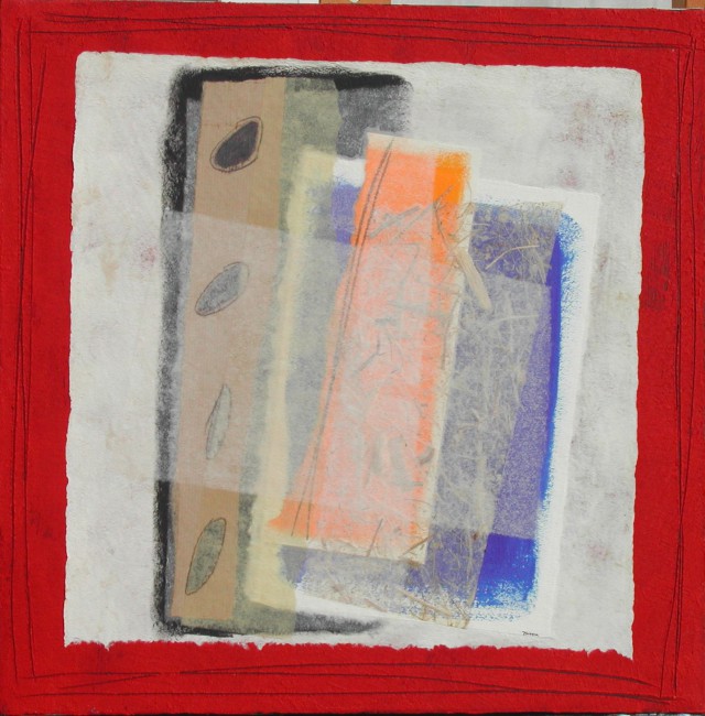 50 x 50 cm - Collage sur toile.